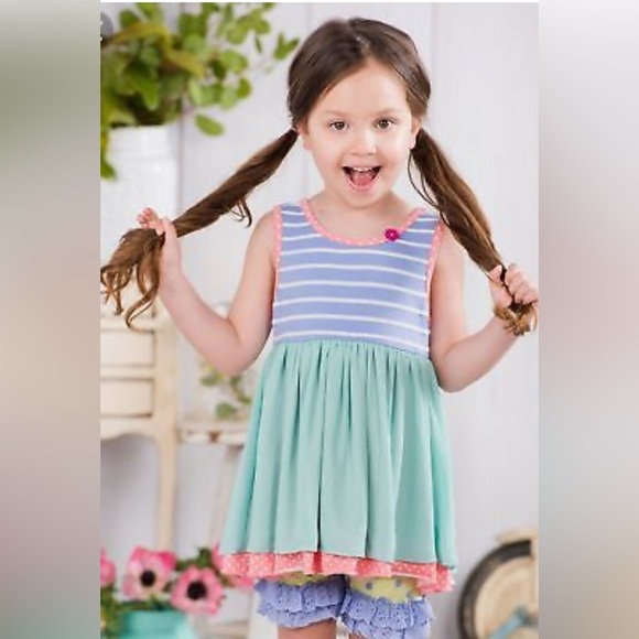 Matilda Jane Girls Size 4 Simon Says Tank Top The Adventure Begins - Picture 1 of 4